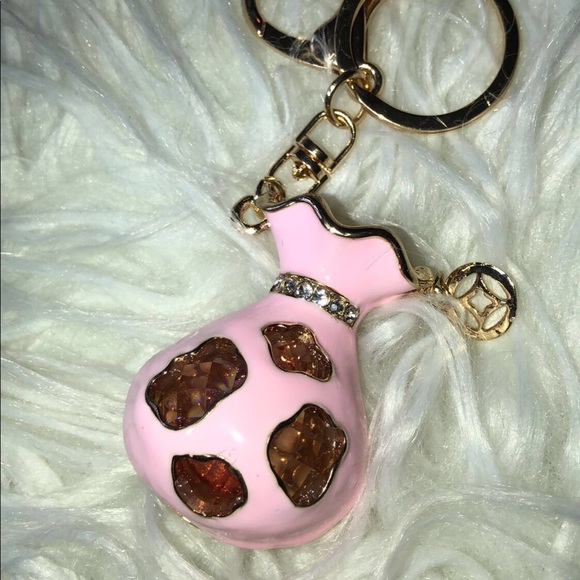 Pink Jewel Bag Keyring - Picture 4 of 4